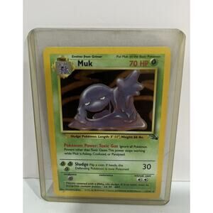 Muk 13/62 - Holo Rare - Fossil Set - VINTAGE WOTC Pokemon Card UNLIMITED - NM/LP